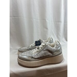 Universal Thread Womens Silver Grey Platform Sneakers Memory Foam Shoes Size 11